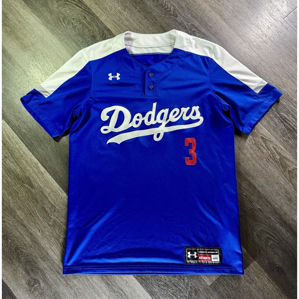 LA Dodgers #4 Baseball Jersey Size Adult Medium Under Armour Authentic Jersey